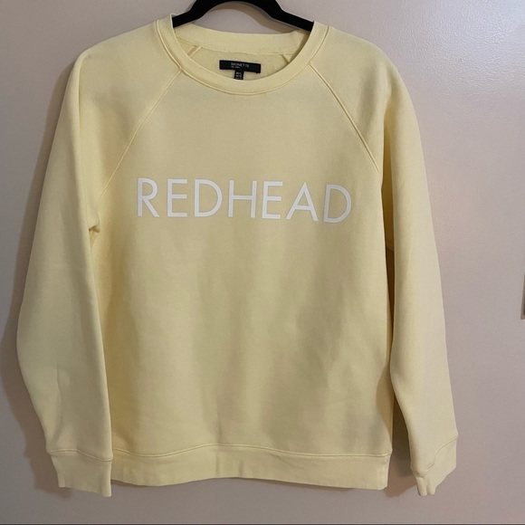 BRUNETTE The Label Crewneck Sweatshirt, “Redhead” Size M/L - Picture 3 of 6